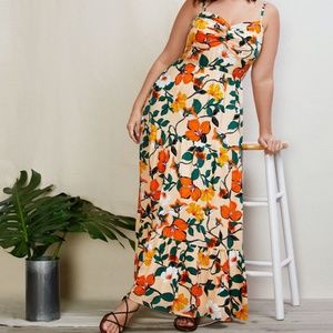 Twist Front Maxi Dress